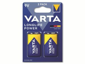 VARTA 9V Block-Batterie LONGLIFE POWER
