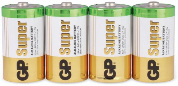 GP Mono-Batterie-Set SUPER Alkaline 4 Stück