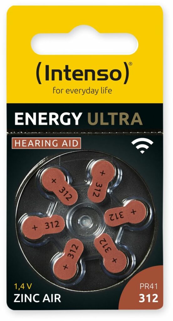 Intenso Hörgeräte-Batterie Energy Ultra A 312