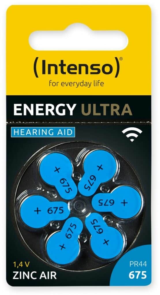 Intenso Hörgeräte-Batterie Energy Ultra A 675
