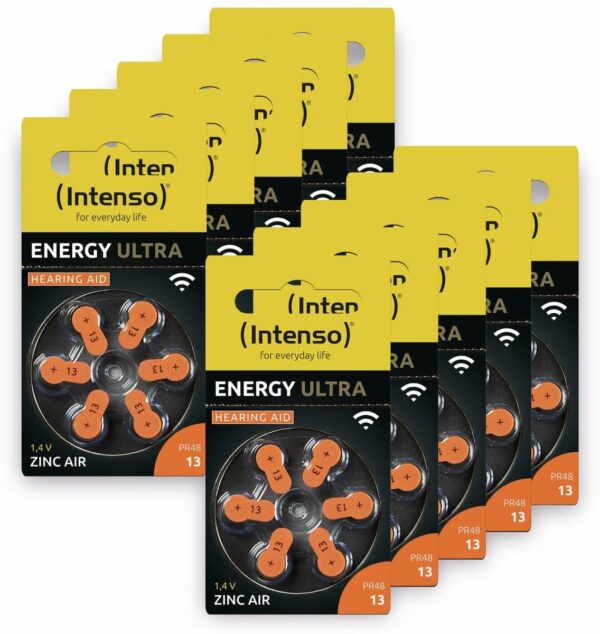 Intenso 60er Hörgeräte-Batterien-Set Energy Ultra A 13