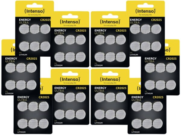 Intenso 60er Lithium-Knopfzellen-Set CR2025