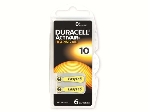 DURACELL Zinc Air-Knopfzelle Typ 10