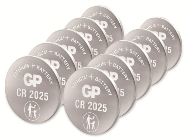 GP Lithium-Knopfzelle CR2025