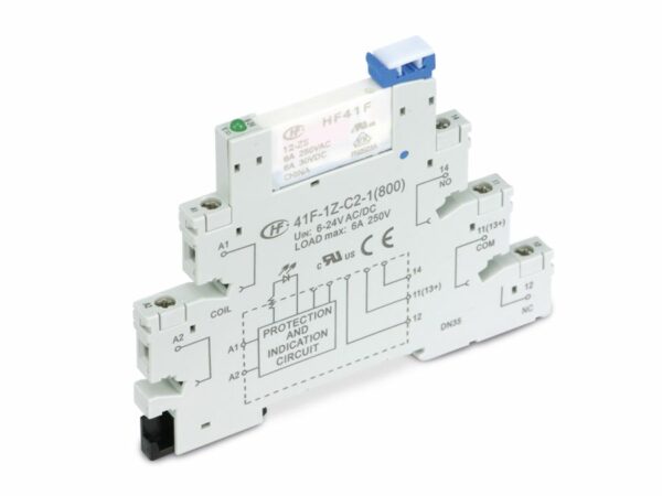 HONGFA Relaisbaustein 41F-1Z-C2-1 & HF41F/12-ZS