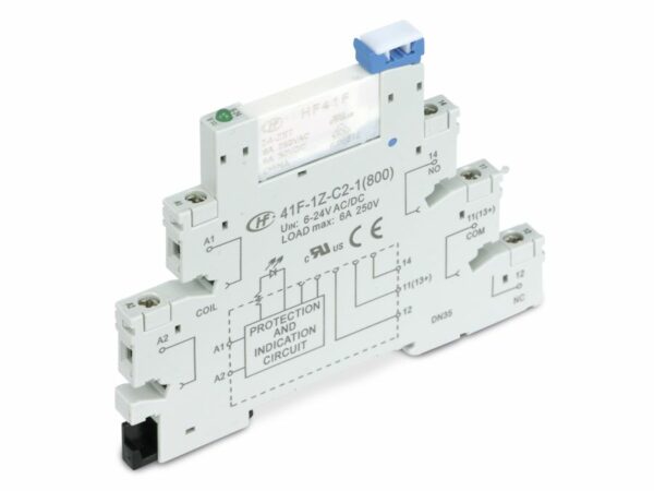 HONGFA Relaisbaustein 41F-1Z-C2-1 & HF41F/24-ZS