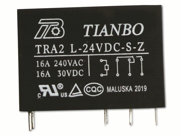 TIANBO Leistungsrelais TRA2-L-24VDC-S-Z