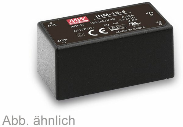 MEANWELL AC/DC-Printnetzteil IRM-15-5