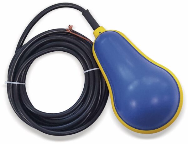 Schwimmerschalter für Schmutzwasser mit 20 m PVC Kabel und Gegengewicht
