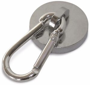 Neodymium Rundmagnet mit Karabiner