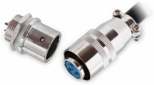 Einbaustecker-Set Ø 12mm 2-Pin mit Federverschluss