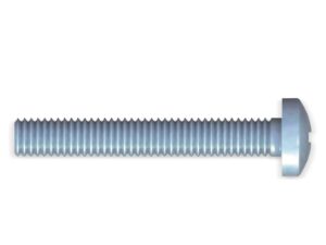 Gewindeschraube M4x16 Stahl verzinkt blau passiviert