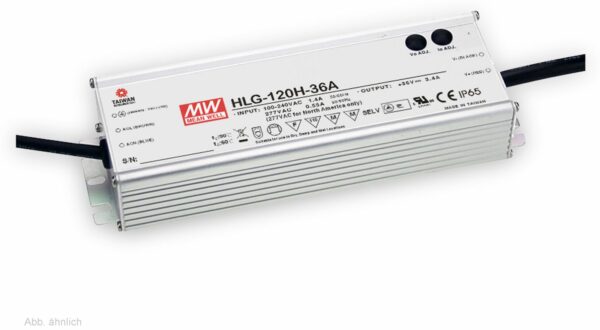 MEANWELL LED-Schaltnetzteil HLG-120H-12A