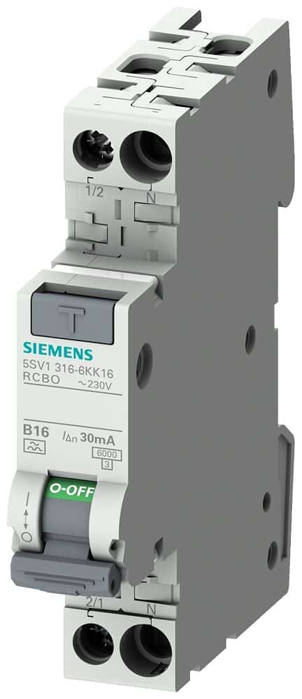 Siemens Fehlerstrom-/Leitungsschutzschalter kompakt 5SV1316-3KK10