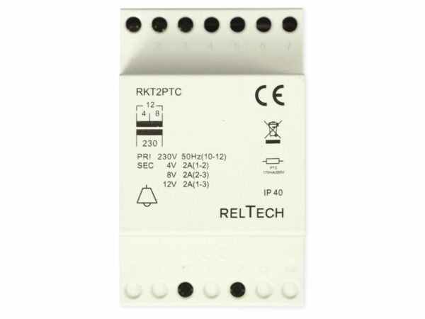 Reltech Klingeltransformator RKT2PTC mit PTC 2A