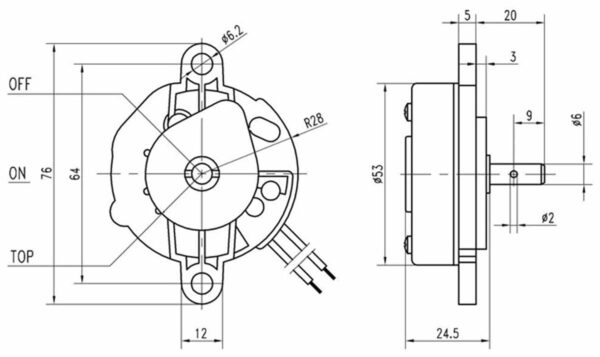 Timer-Federaufzugsschaltwerk DFJ-120