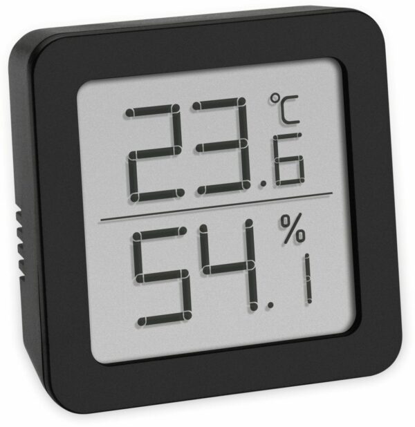 TFA Digitales Thermo-Hygrometer schwarz