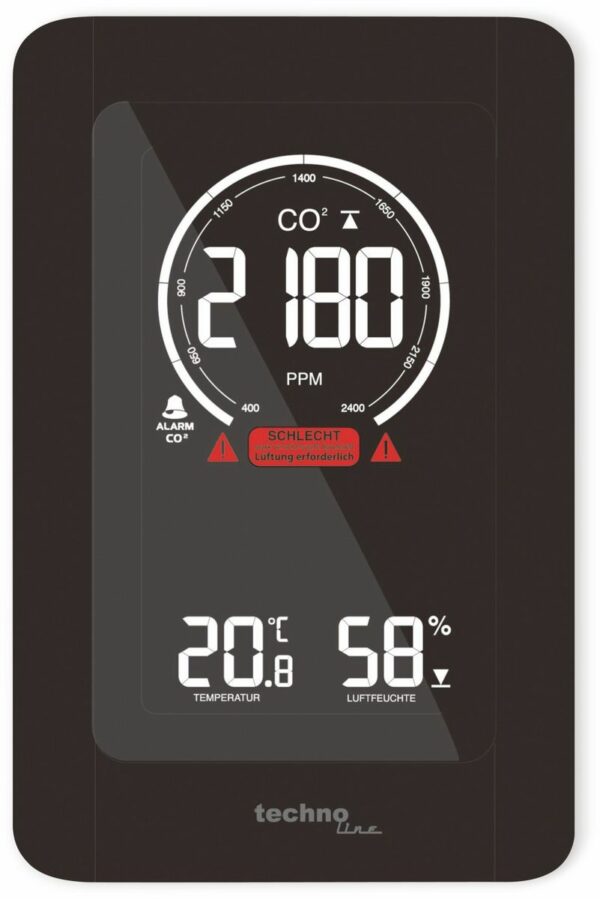 TechnoLine Luftgütemonitor WL 1030 mit CO2-Anzeige