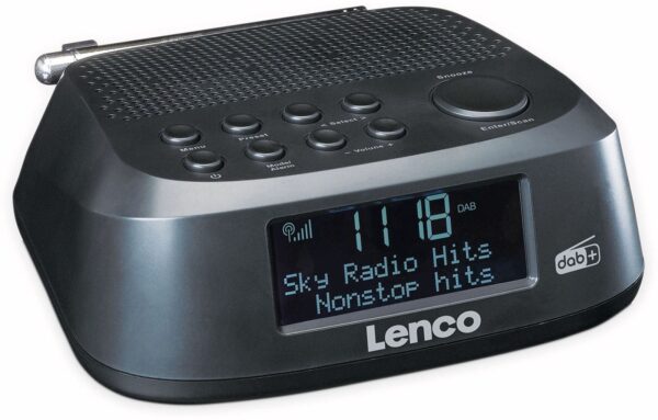 Lenco DAB+/FM Uhrenradio CR-605BK