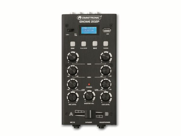 Omnitronic 2-Kanal-DJ-Mini-Mixer GNOME-202P