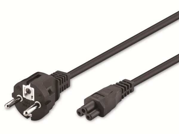 goobay Netzkabel mit Kleeblattstecker NK 114 S-180