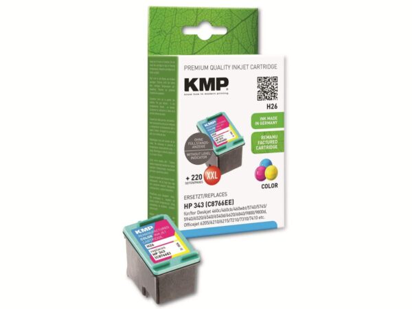 KMP Tintenpatrone kompatibel für HP 343 (C8766E)