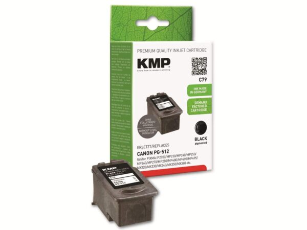 KMP Tintenpatrone kompatibel für Canon PG-512