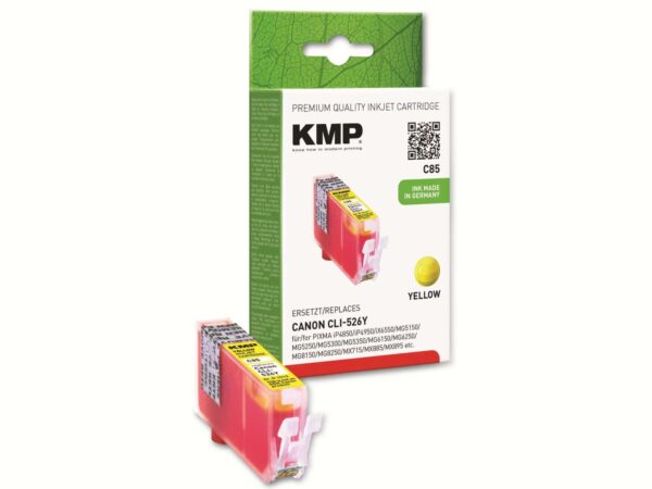 KMP Tintenpatrone kompatibel für Canon CLI-526Y