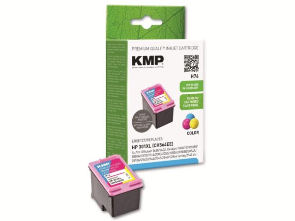 KMP Tintenpatrone kompatibel für HP 301XL (CH564EE)