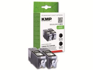 KMP Tintenpatronen-Set kompatibel für Canon 2x PGI-525PGBK