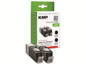 KMP Tintenpatrone kompatibel für Canon 2x PGI-550PGBK XL