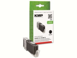 KMP Tintenpatrone kompatibel für Canon CLI-551BK XL