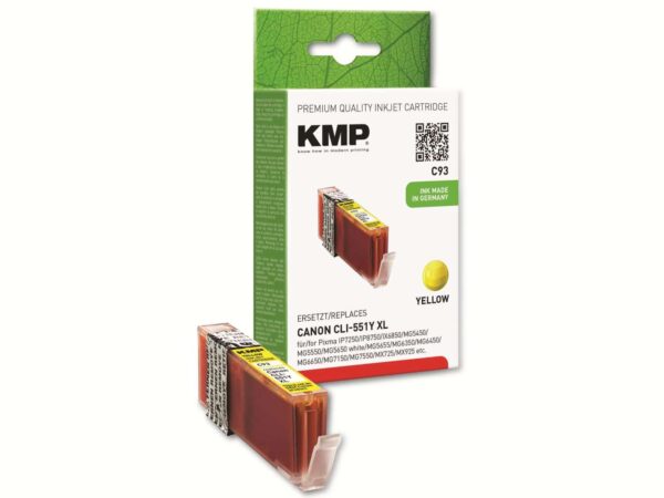 KMP Tintenpatrone kompatibel für Canon CLI-551Y XL