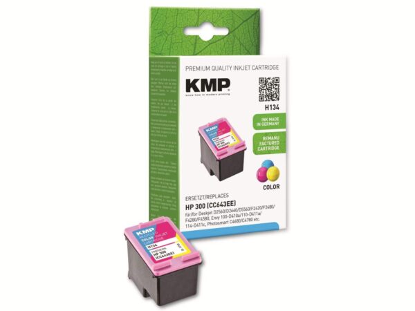 KMP Tintenpatrone kompatibel für HP 300 (CC643EE)