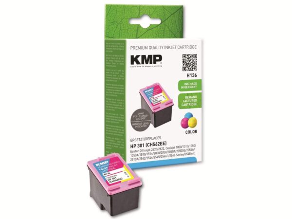 KMP Tintenpatrone kompatibel für HP 301 (CH562EE)