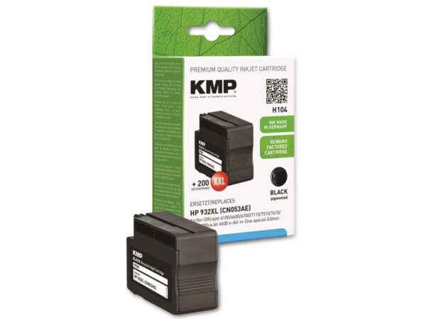 KMP Tintenpatrone kompatibel für HP 932XL (CN053AE)