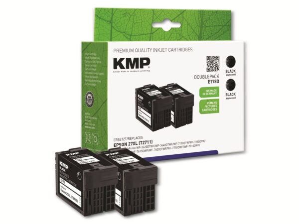 KMP Tintenpatrone kompatibel zu Epson 27XL (2XT2711)