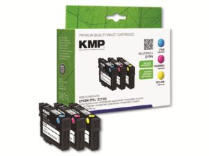 KMP Tintenpatronen-Set kompatibel zu Epson 27XL (T2712/T2713/T2714)