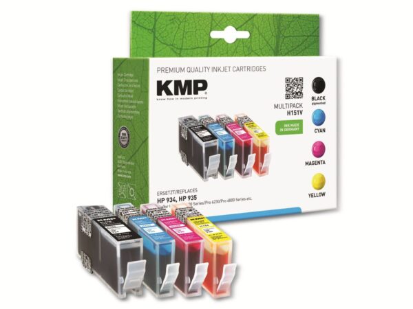 KMP Tintenpatronen-Set kompatibel für HP 934