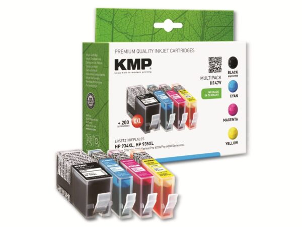 KMP Tintenpatronen-Set kompatibel für HP 934XL