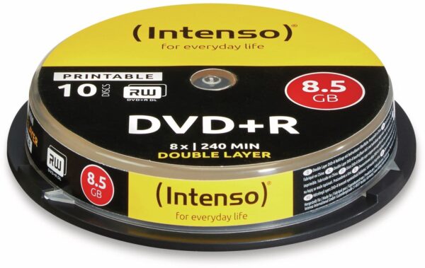 Intenso DVD+R Spindel (Doublelayer bedruckbar)