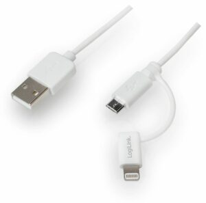 LogiLink USB Sync-u. Ladekabel weiß