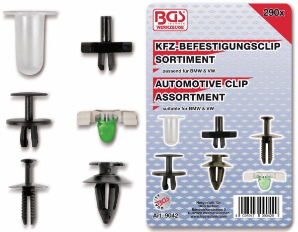 BGS KFZ-Befestigungsclip-Set