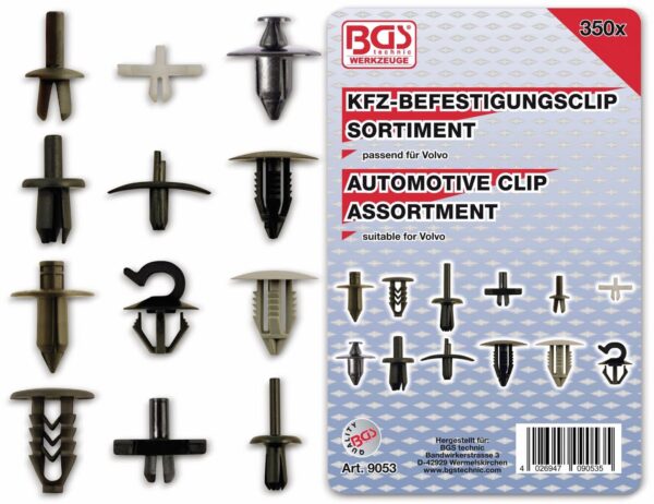 BGS KFZ-Befestigungsclip-Set