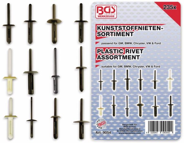 BGS KFZ-Kunstoffnieten-Set