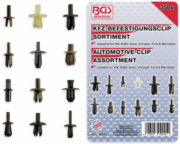 BGS KFZ-Befestigungsclip-Set